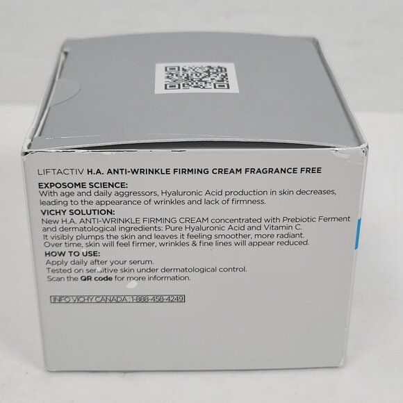 Vichy Liftactiv Supreme H.A. Anti-Wrinkle Firming Cream Fragrance-Free 50ml NIB - Picture 3 of 5